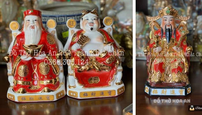 3 vị thần trên bàn thờ Thần Tài