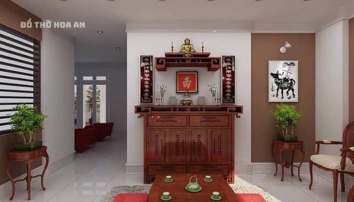 Bàn thờ cần có đủ ánh sáng để tạo sự tôn trọng Bàn thờ cần có đủ ánh sáng để tạo sự tôn trọng