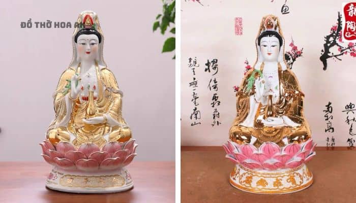Đứng trước tượng Phật Bà, người ta có cơ hội để tịnh tâm, rũ sạch sân si, dục vọng lòng trần